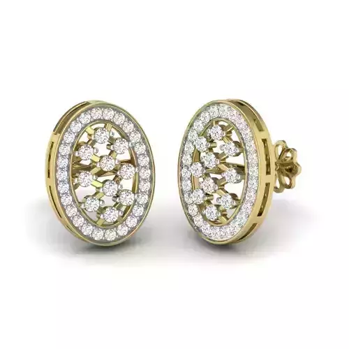 Women earrings 3dm detail 3D print model 3D print model