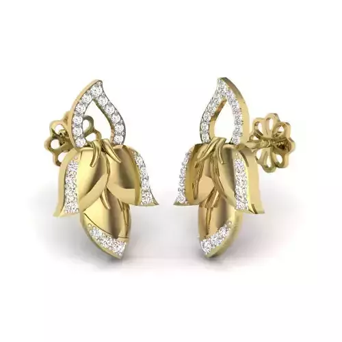 Women earrings 3dm detail 3D print model 3D print model