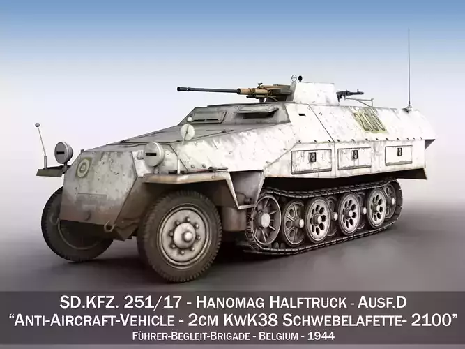 SDKFZ 251 - Ausf D - Anti-Aircraft-Vehicle - 2100