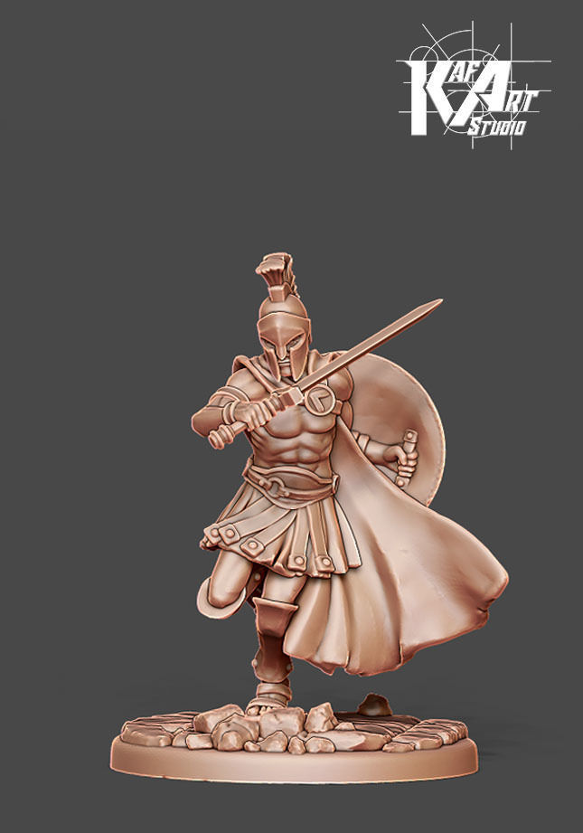 Spartan - Hylas   35mm scale  3D print model_7