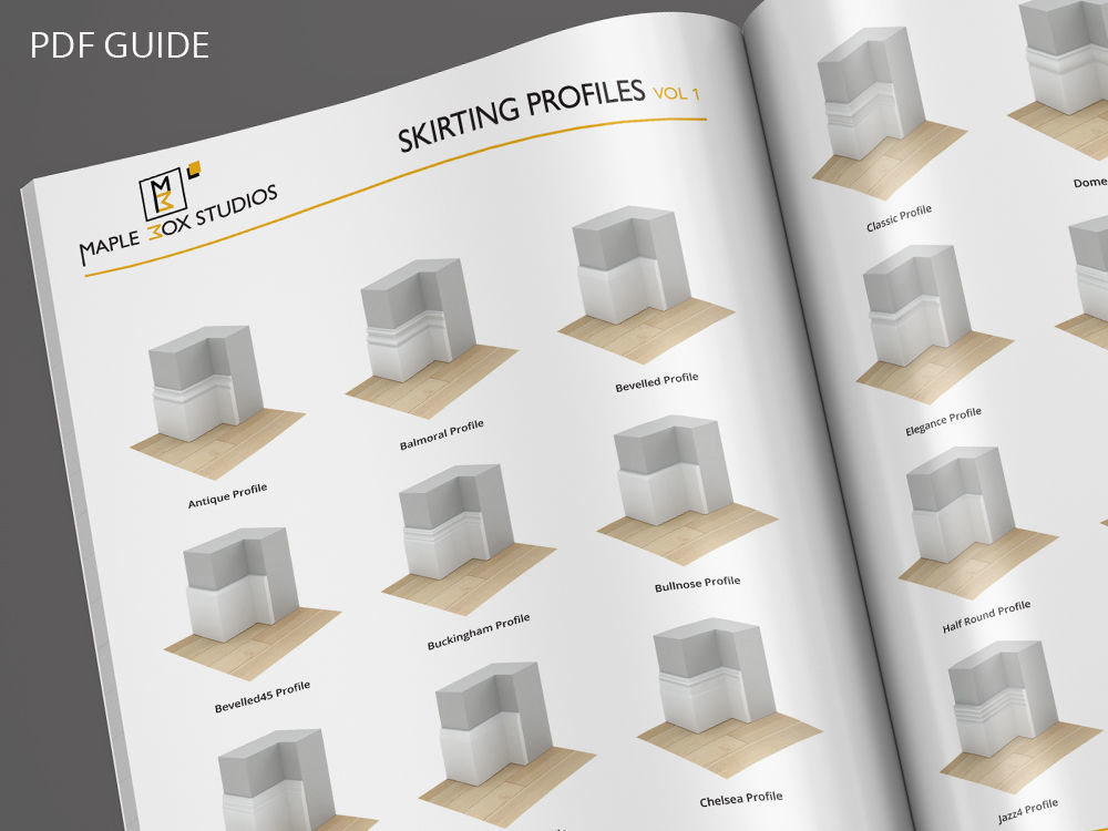 Skirting Board Profiles Vol 1 3D model_4