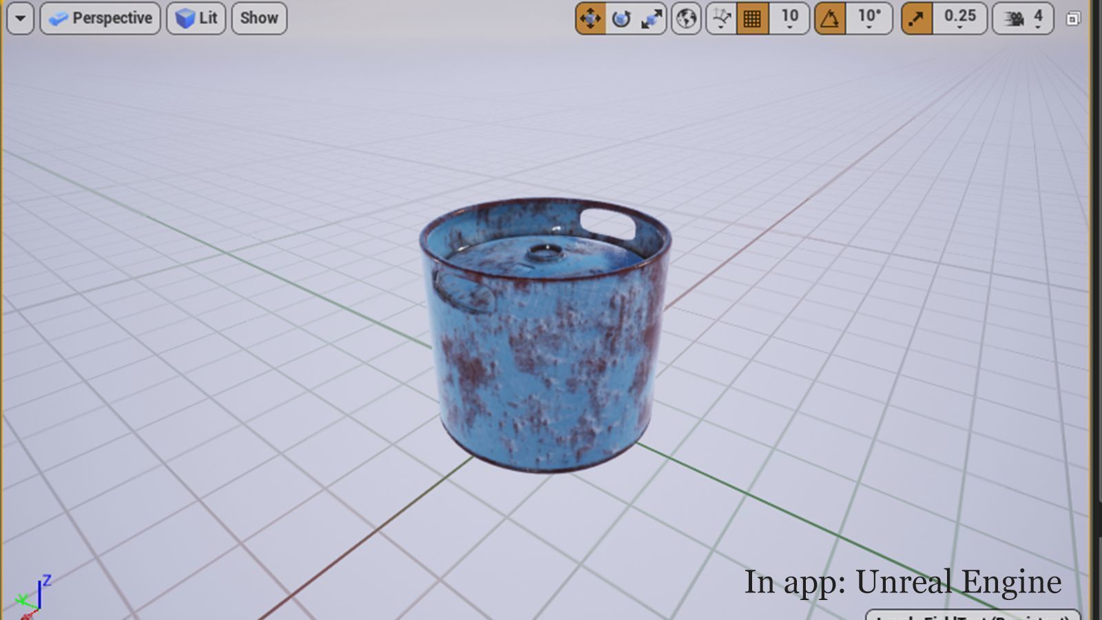 Steel Barrel - Type B Low-poly 3D model_11
