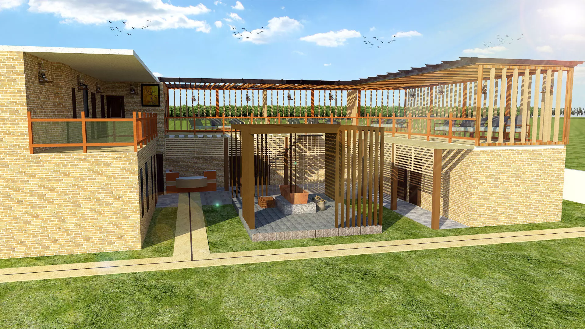 VILLAGE HOUSE 3D model_0