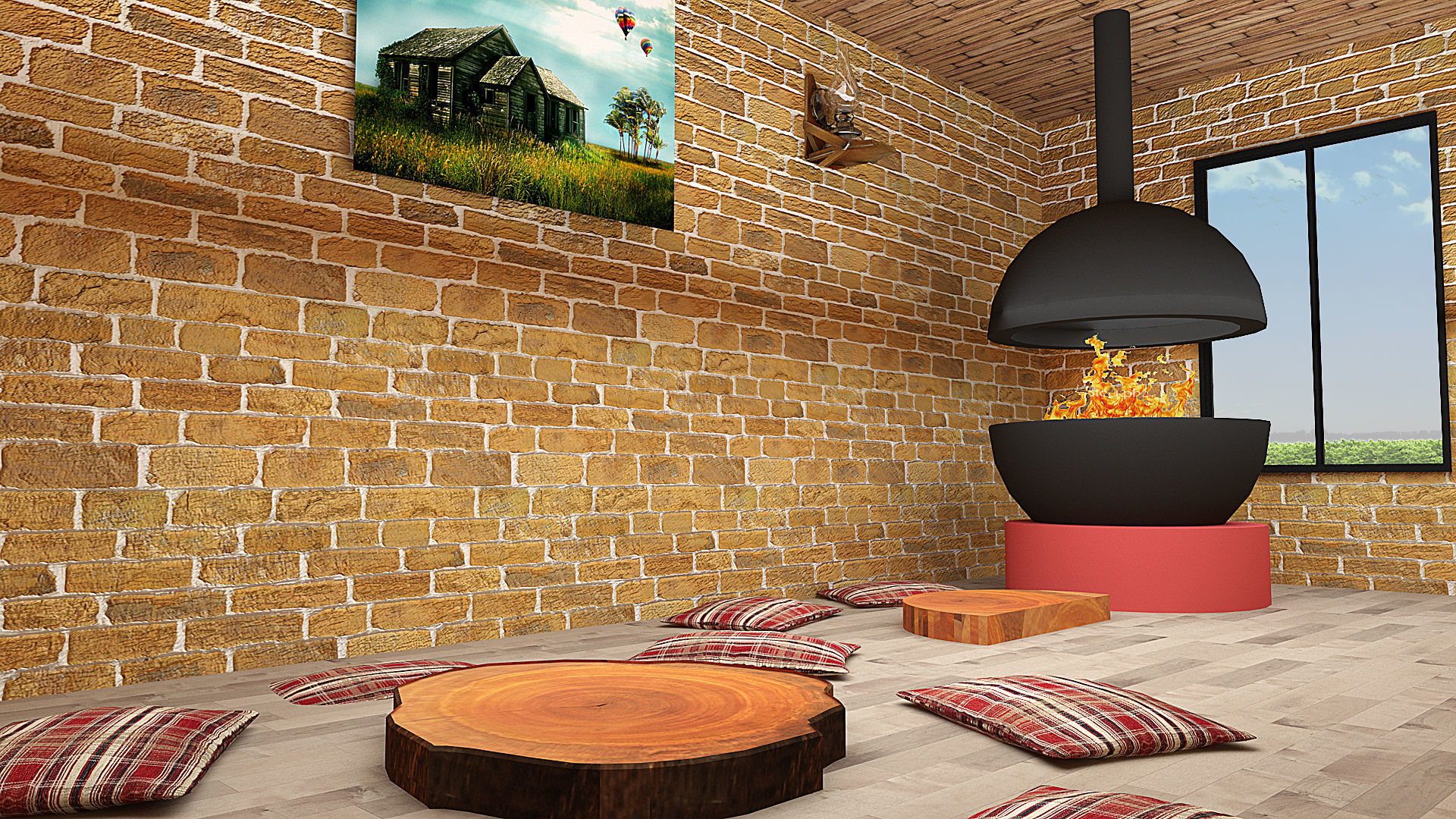 VILLAGE HOUSE 3D model_4