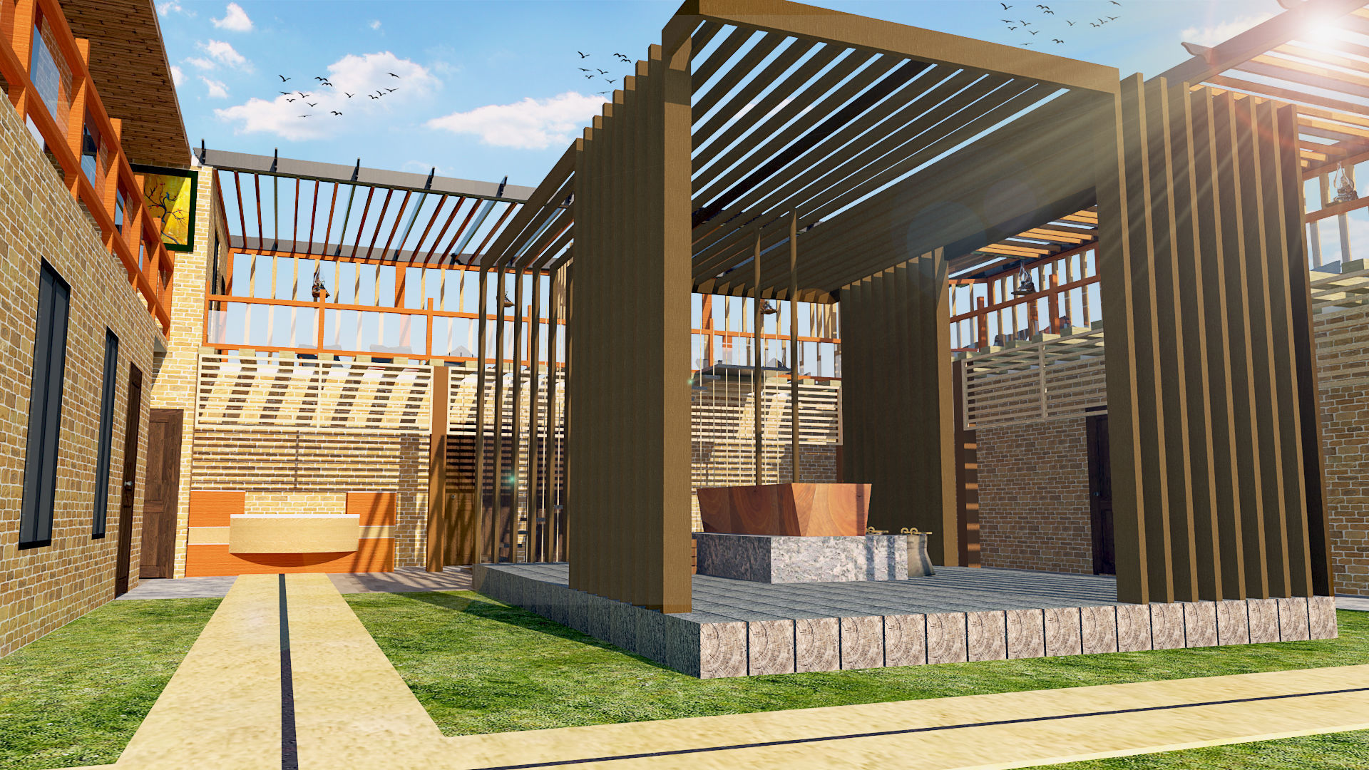 VILLAGE HOUSE 3D model_2