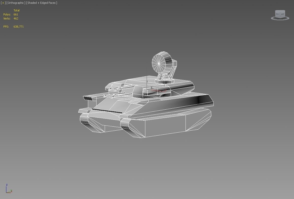 ZSU - 23 - 4 Shilka Low-poly 3D model_1