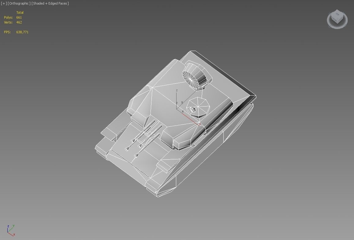 ZSU - 23 - 4 Shilka Low-poly 3D model_2