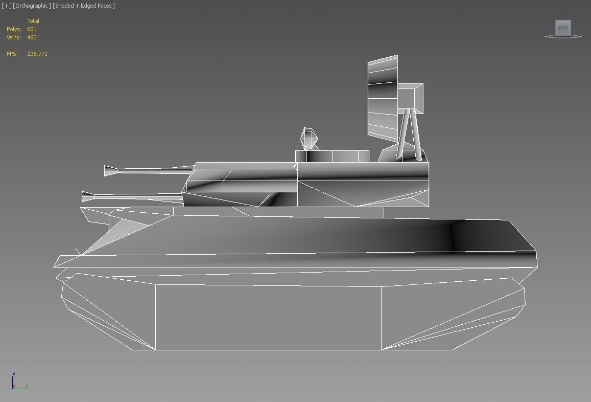 ZSU - 23 - 4 Shilka Low-poly 3D model_4