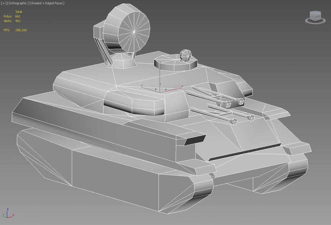 ZSU - 23 - 4 Shilka Low-poly 3D model_12