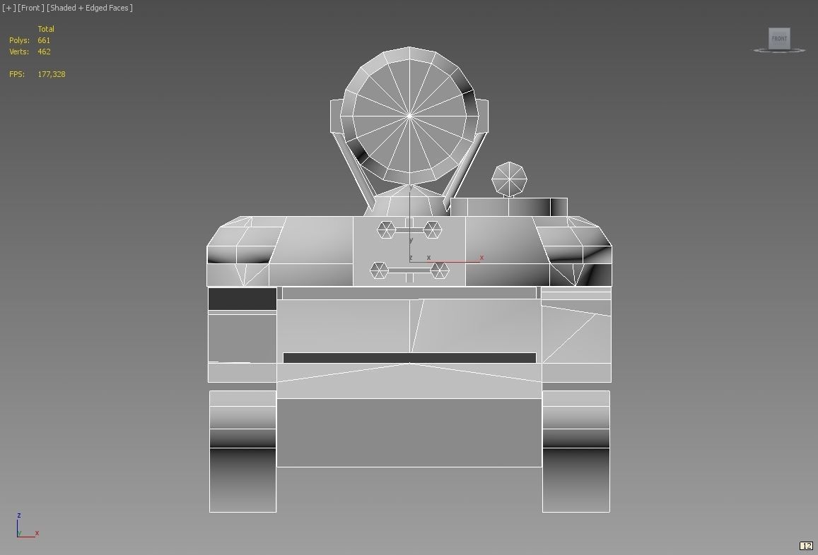 ZSU - 23 - 4 Shilka Low-poly 3D model_3