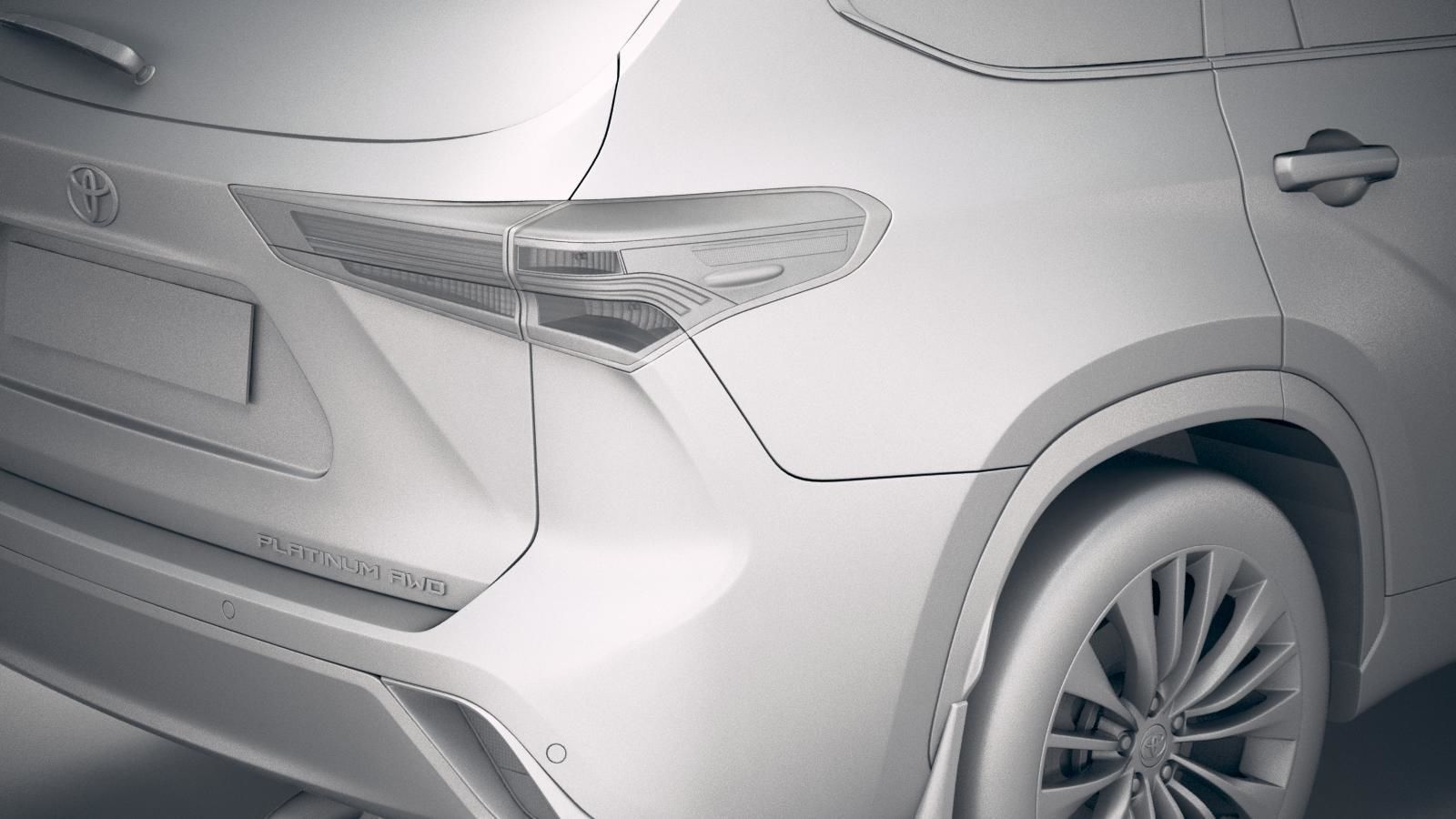 Toyota Highlander 2020 3D model_19