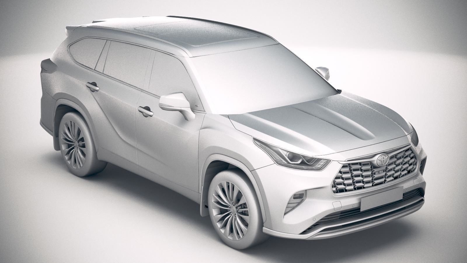 Toyota Highlander 2020 3D model_21