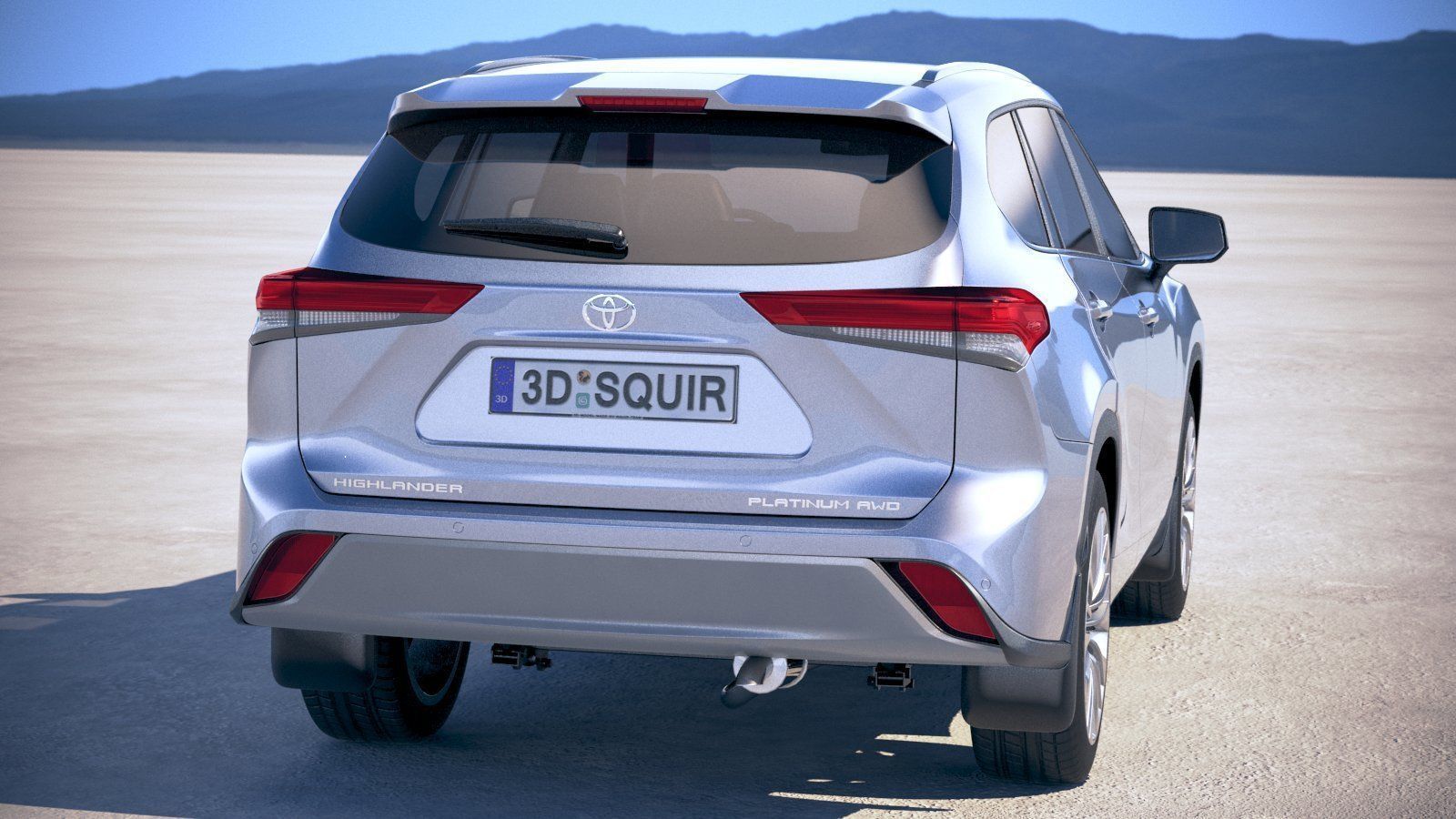 Toyota Highlander 2020 3D model_5