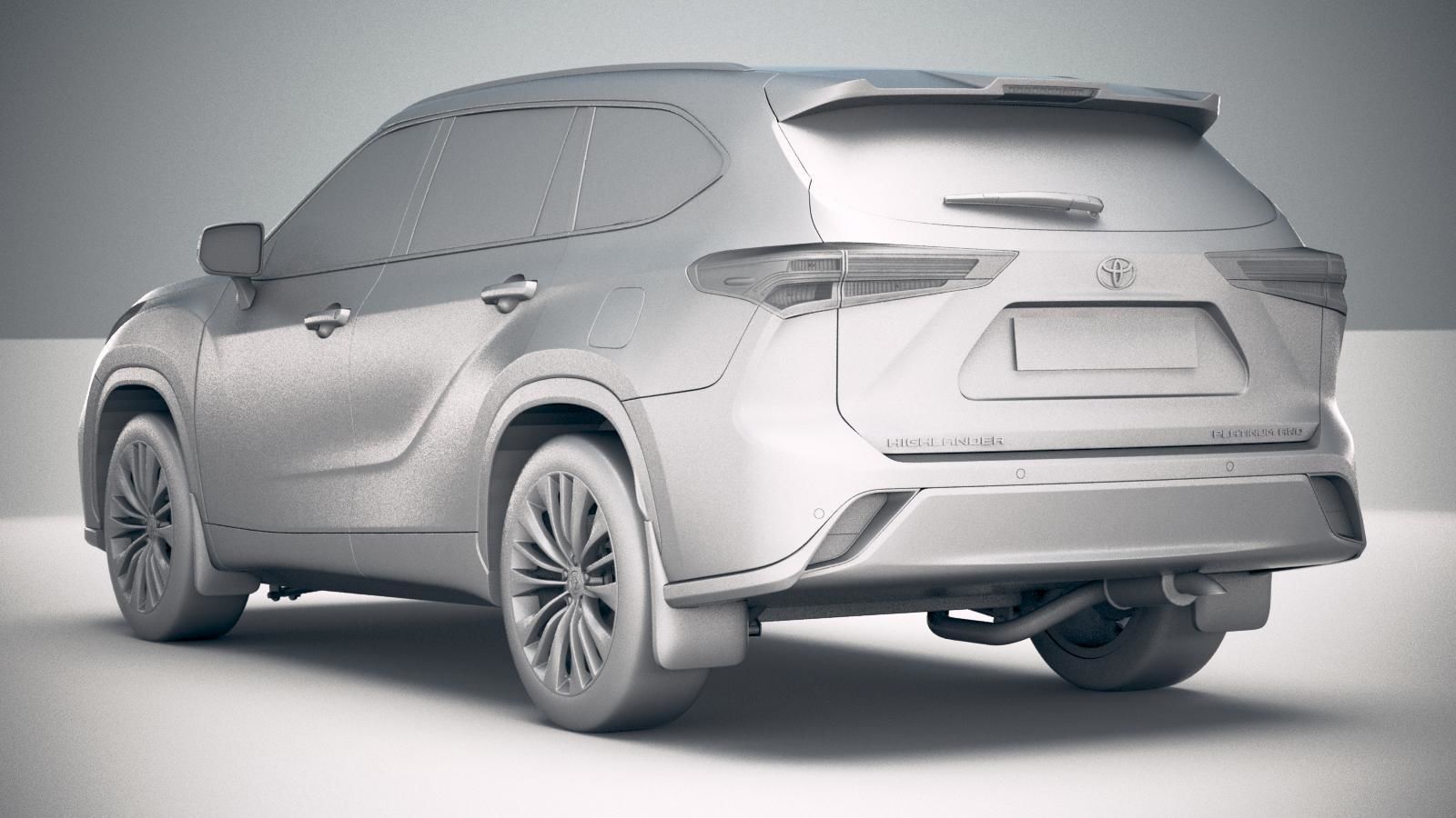 Toyota Highlander 2020 3D model_23