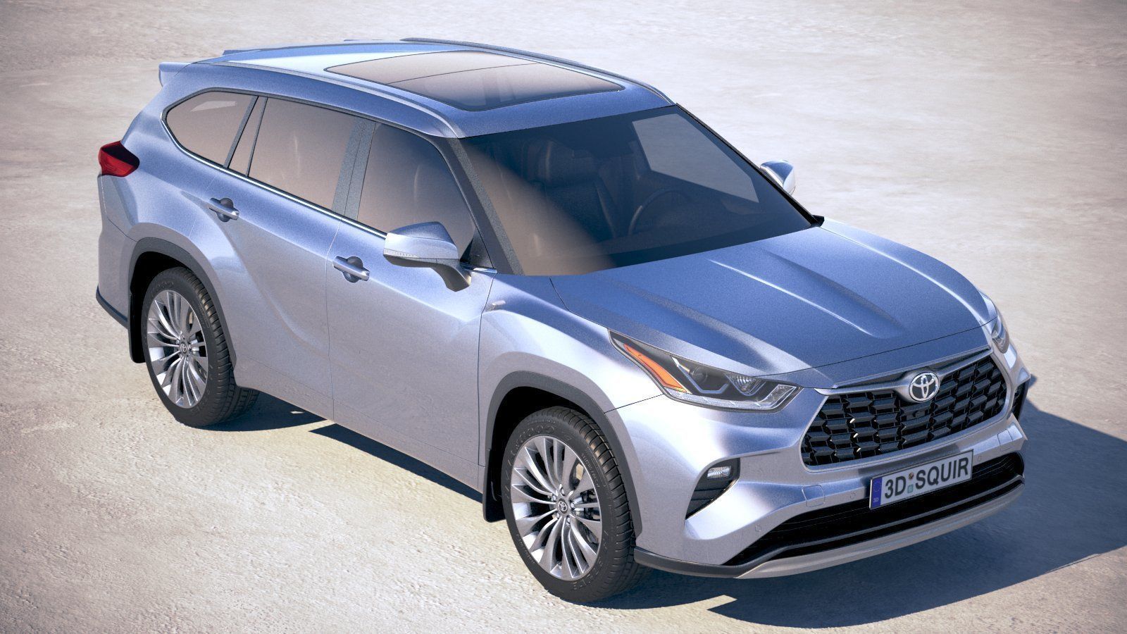 Toyota Highlander 2020 3D model_11