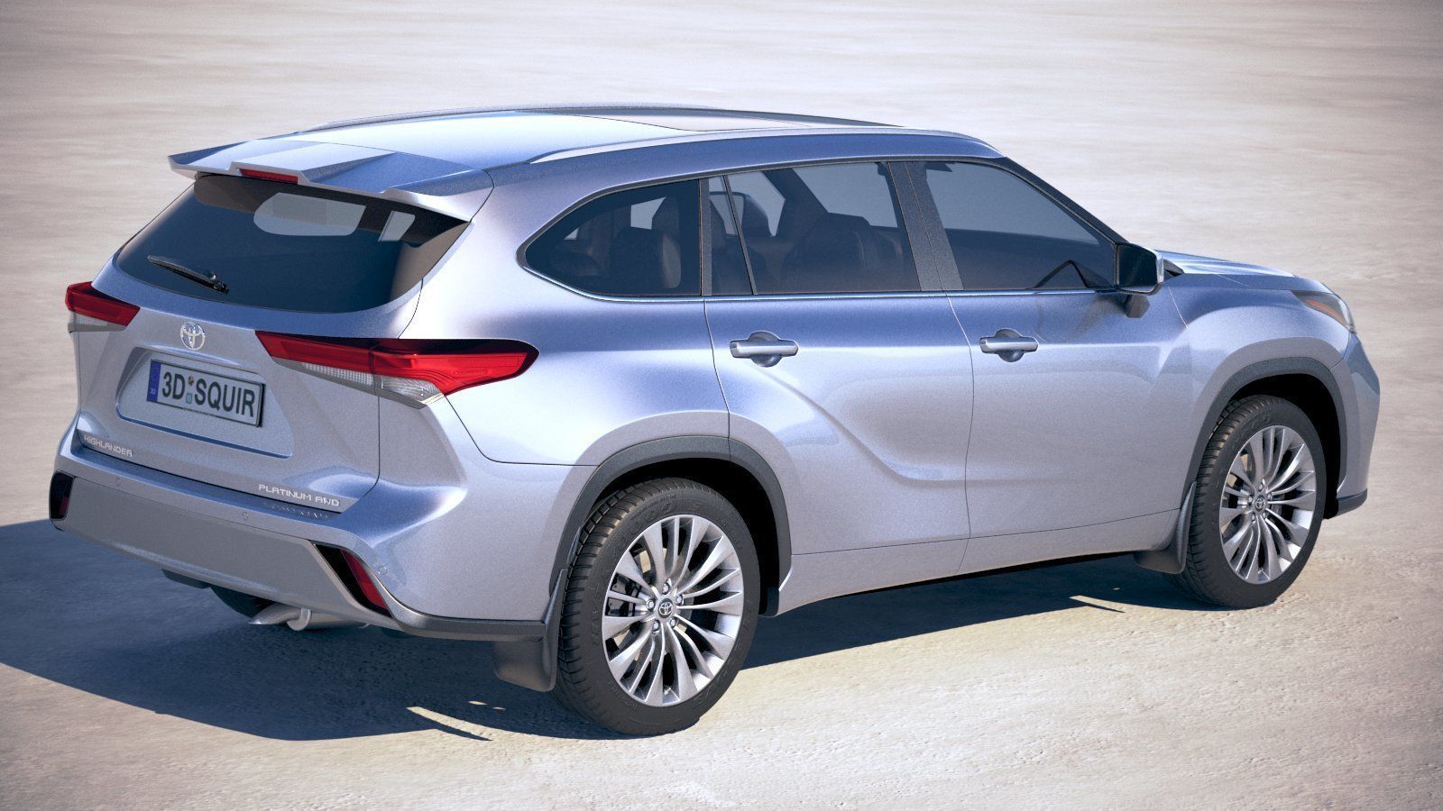 Toyota Highlander 2020 3D model_4