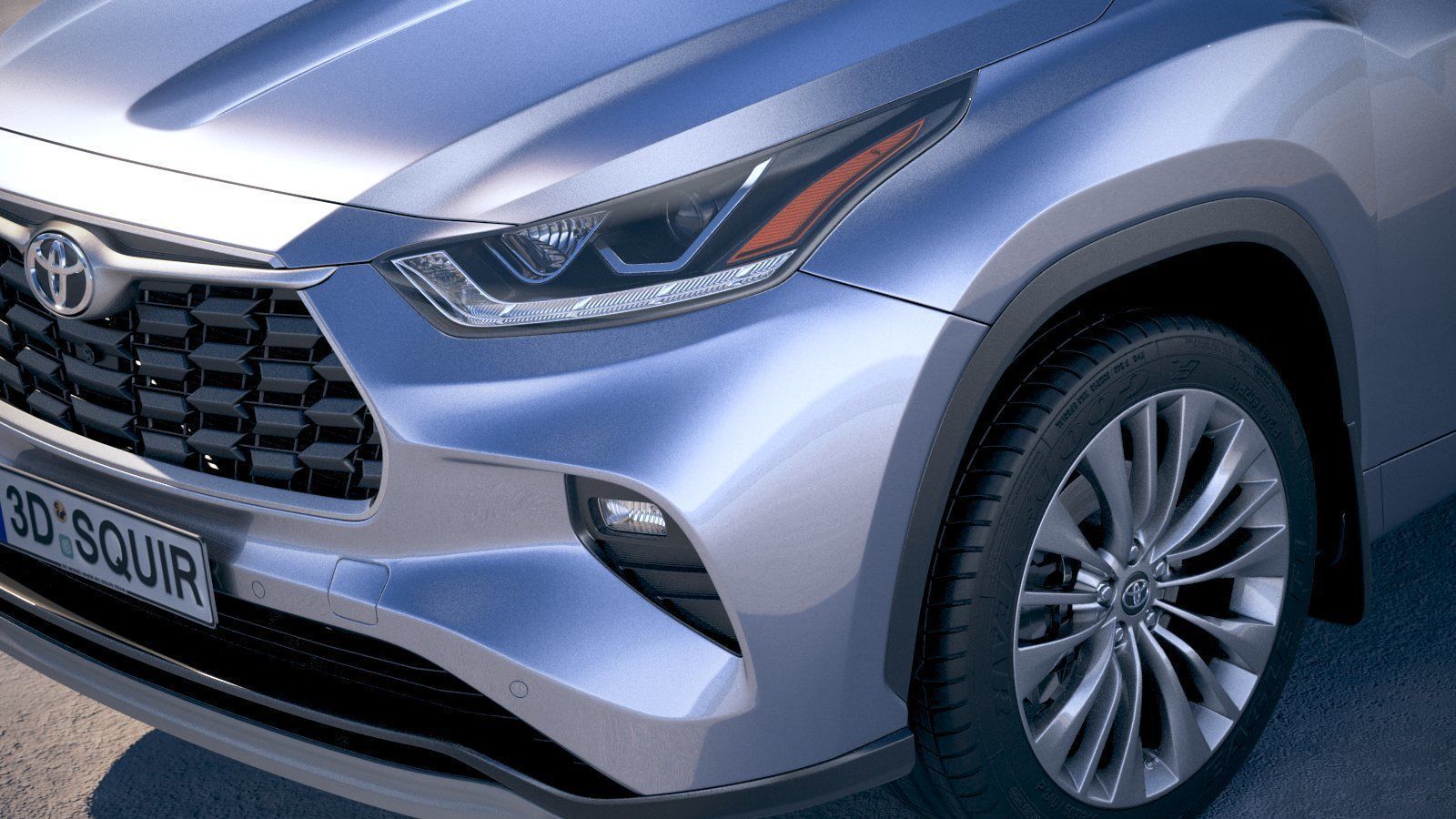Toyota Highlander 2020 3D model_2
