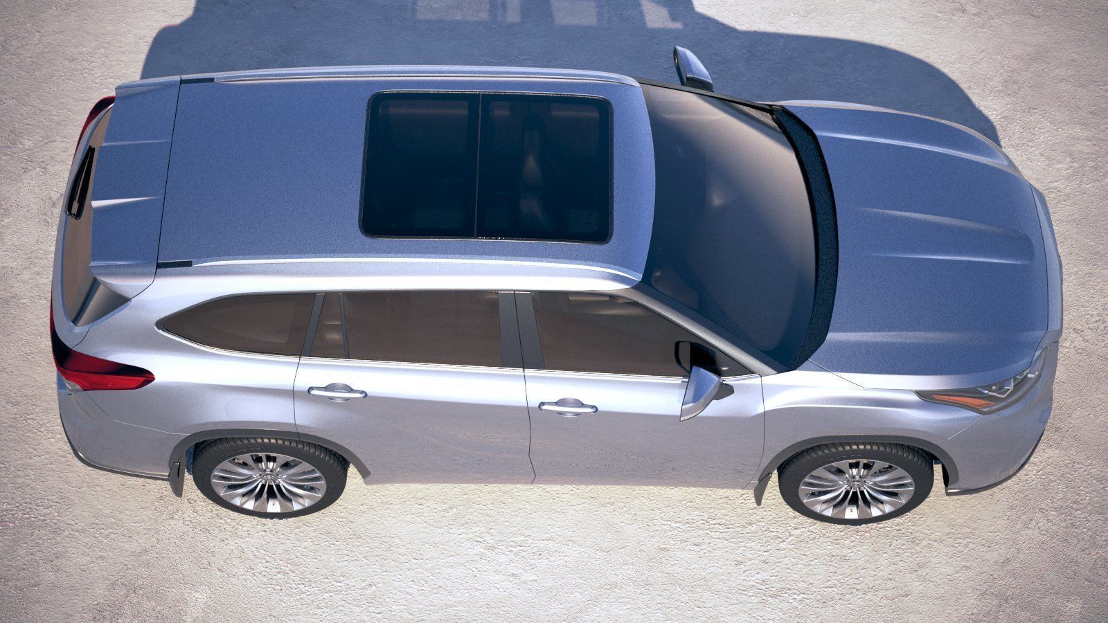 Toyota Highlander 2020 3D model_7