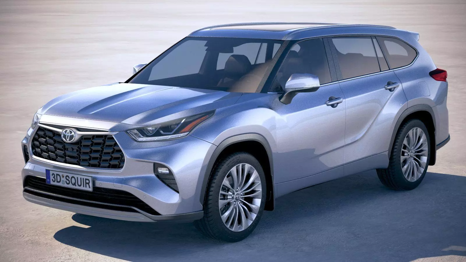 Toyota Highlander 2020 3D model_0