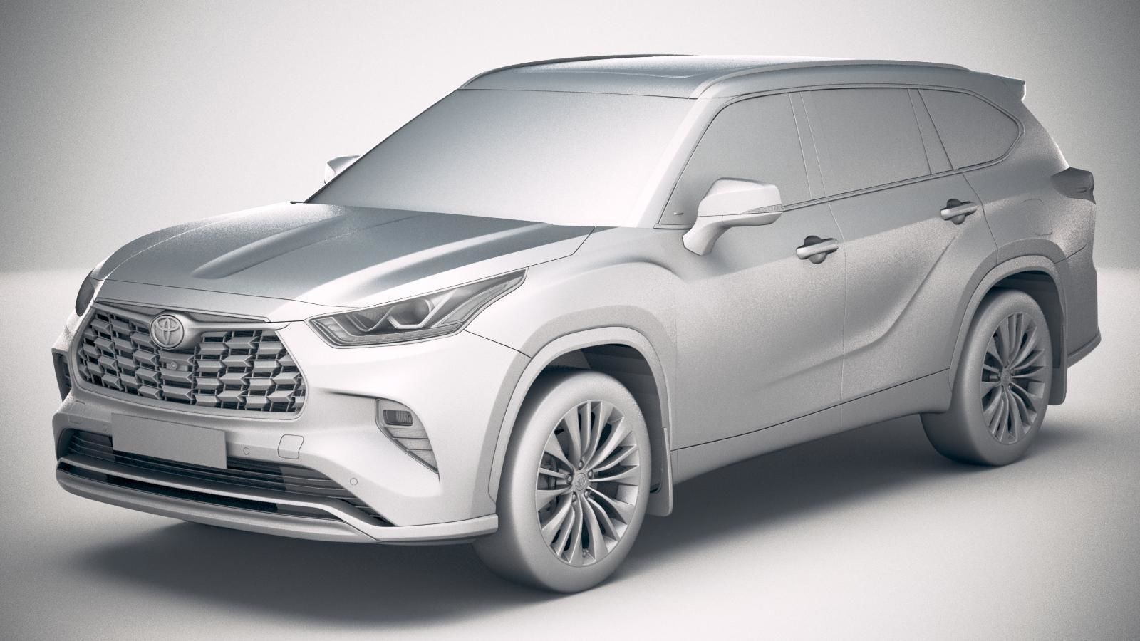 Toyota Highlander 2020 3D model_17