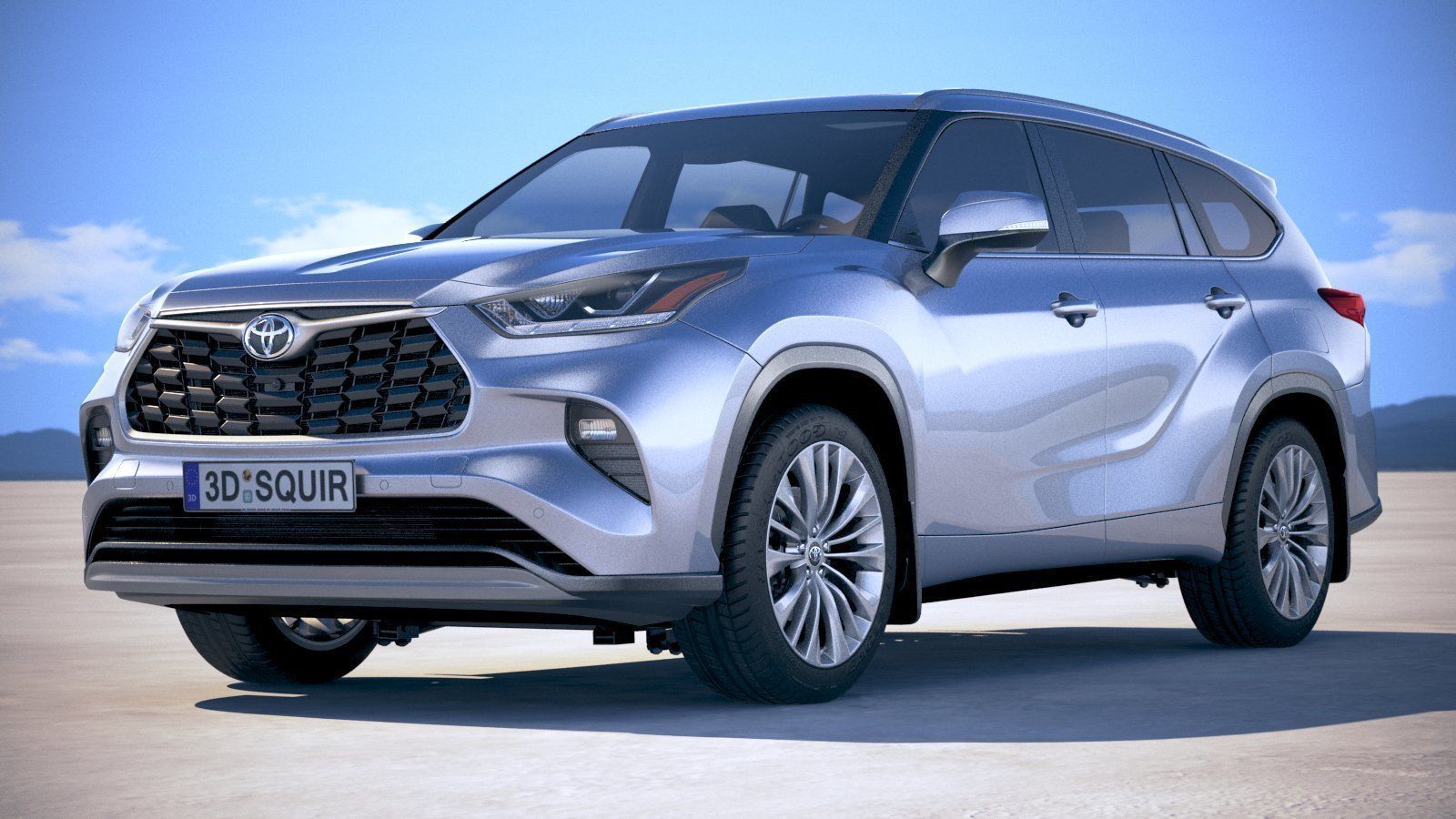 Toyota Highlander 2020 3D model_12