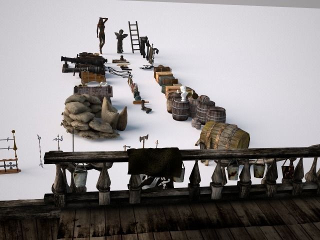 Ship Pirate Pack 3D model_8