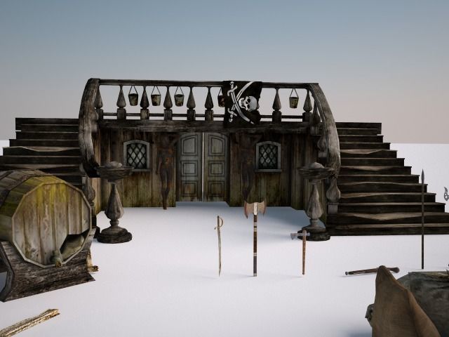 Ship Pirate Pack 3D model_6