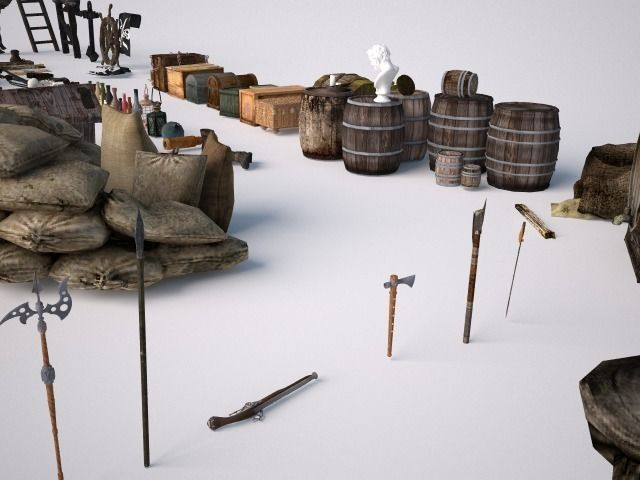 Ship Pirate Pack 3D model_7