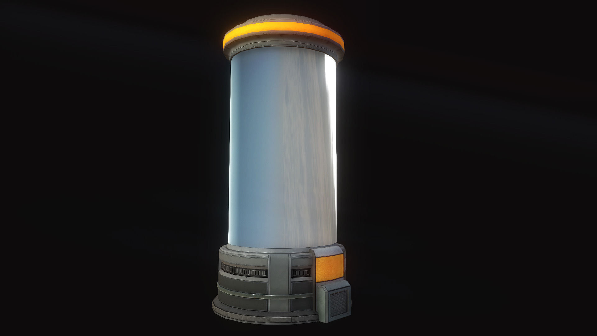 Cryo Tube Low-poly 3D model_2