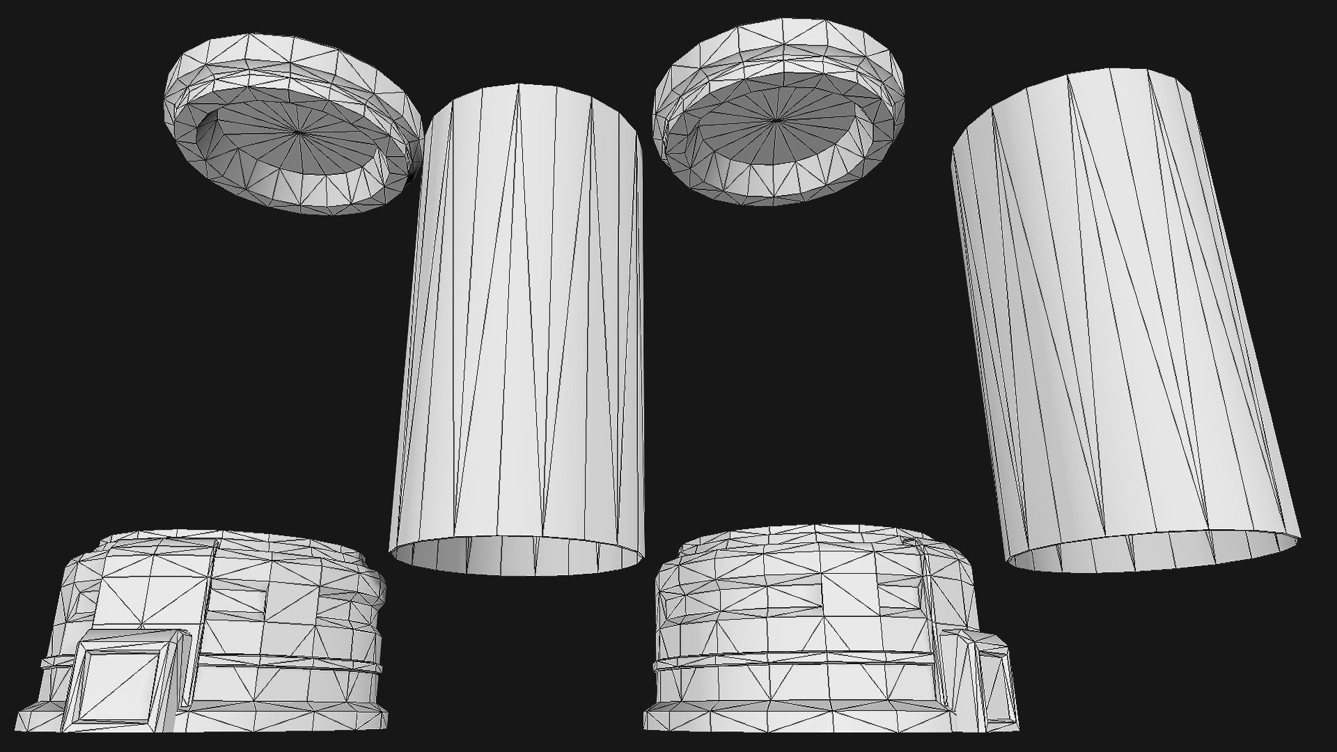 Cryo Tube Low-poly 3D model_9