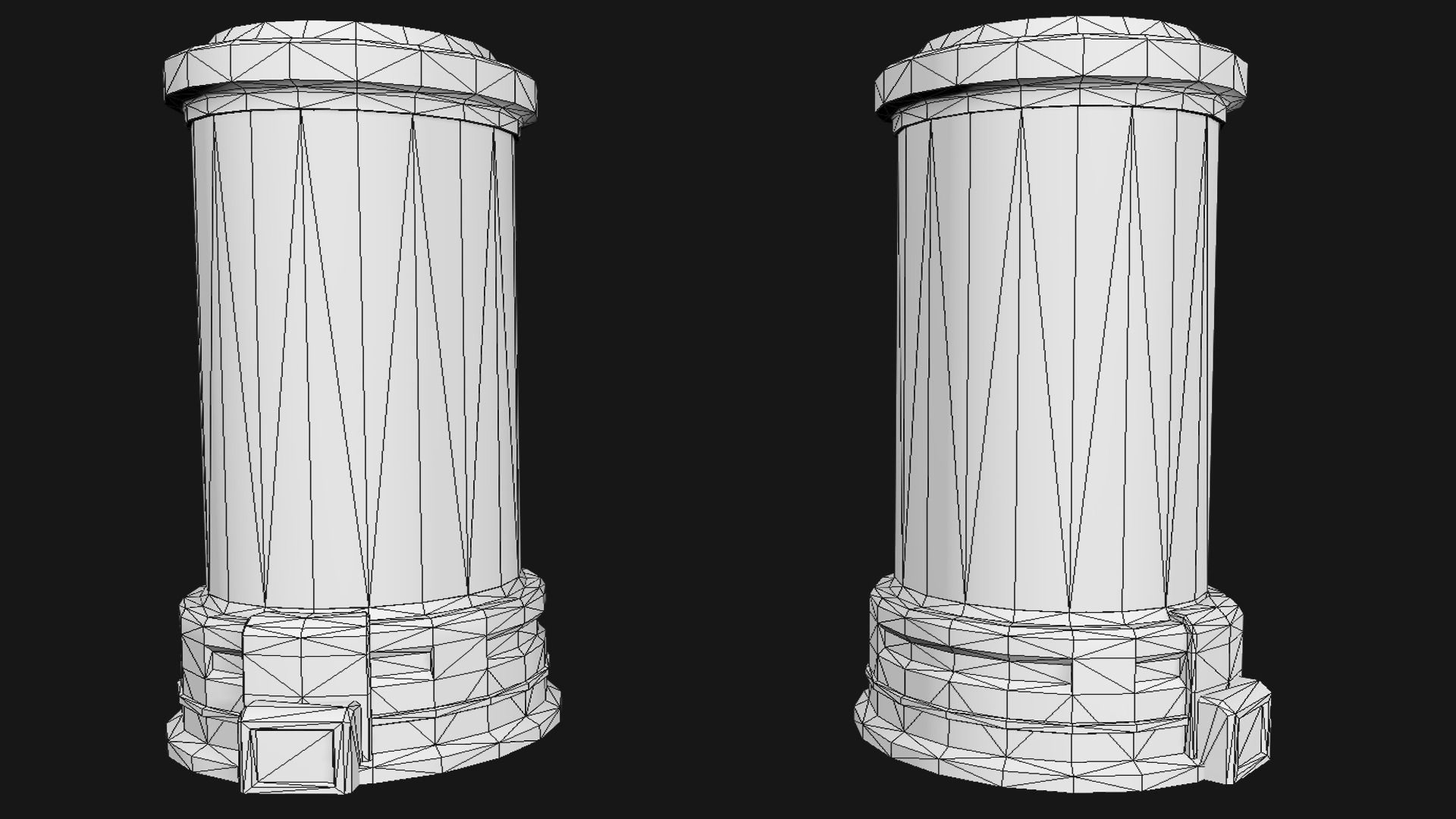 Cryo Tube Low-poly 3D model_7