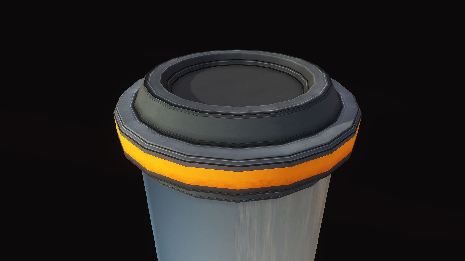 Cryo Tube Low-poly 3D model_6