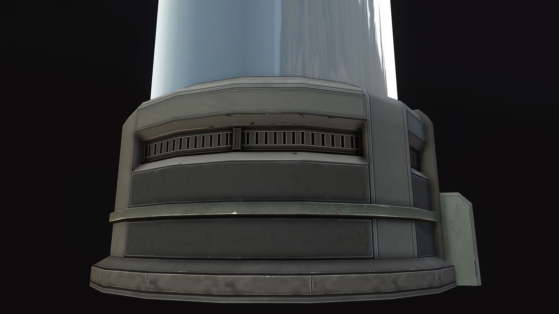 Cryo Tube Low-poly 3D model_5