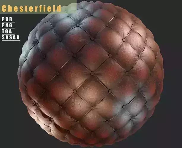 Chesterfield PBR material Texture