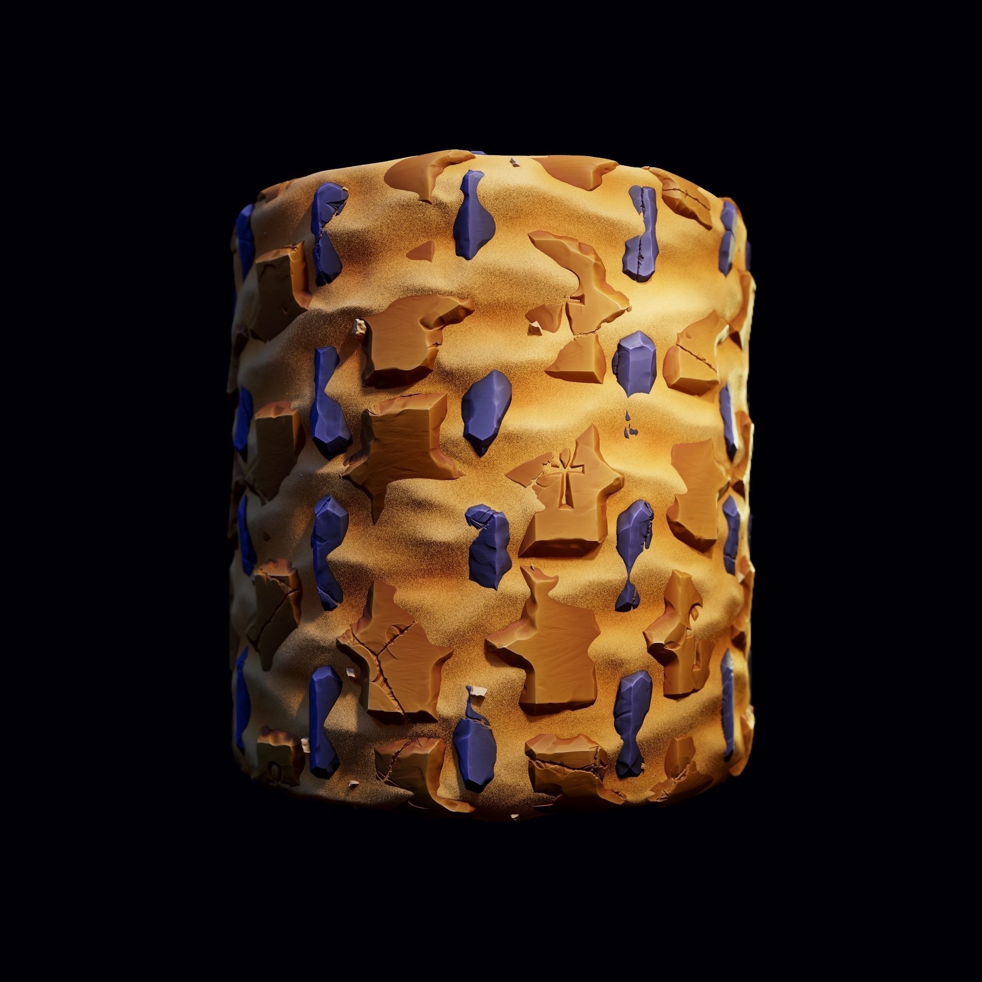 Stylized Stone Tiles PBR Textures Pack Texture_7