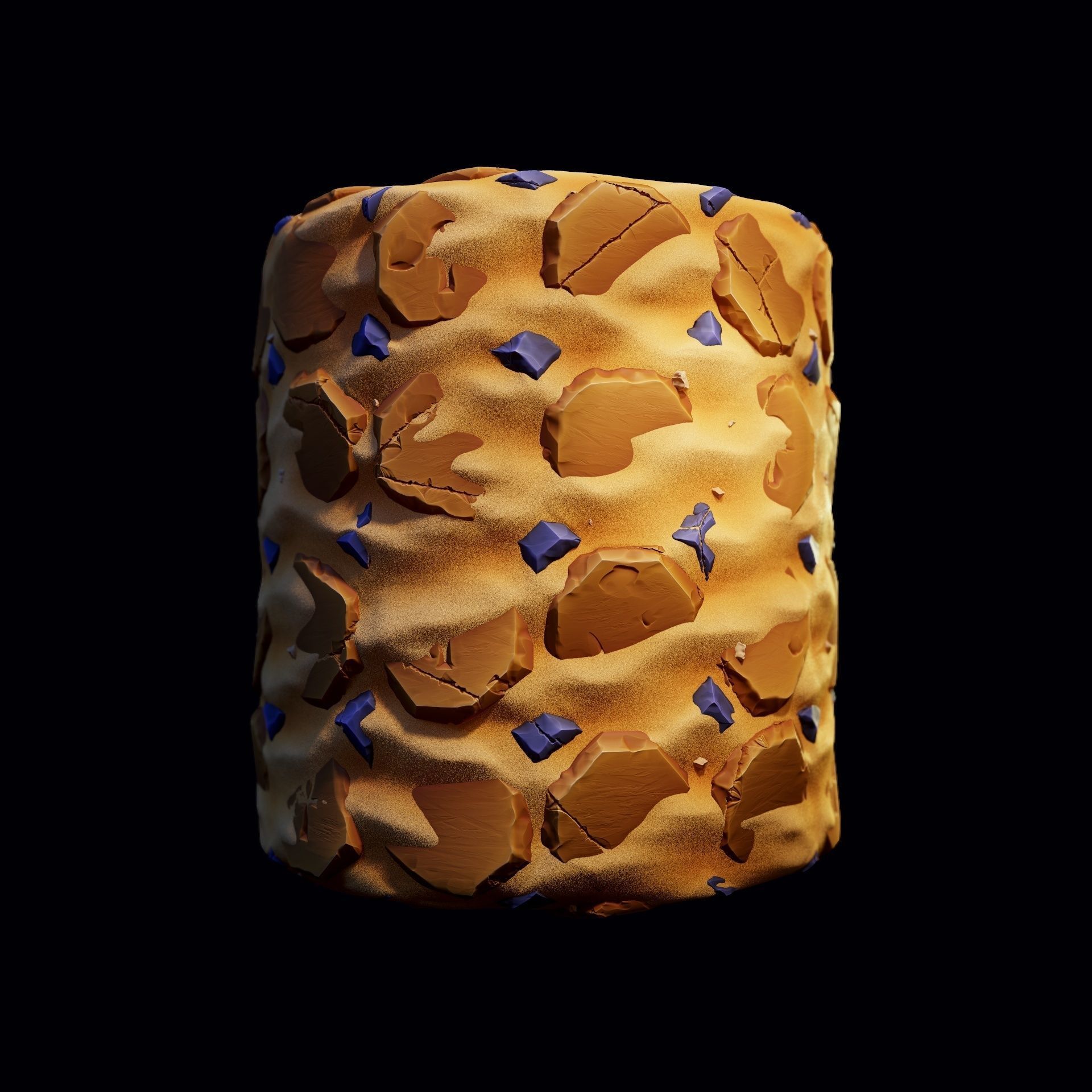 Stylized Stone Tiles PBR Textures Pack Texture_3