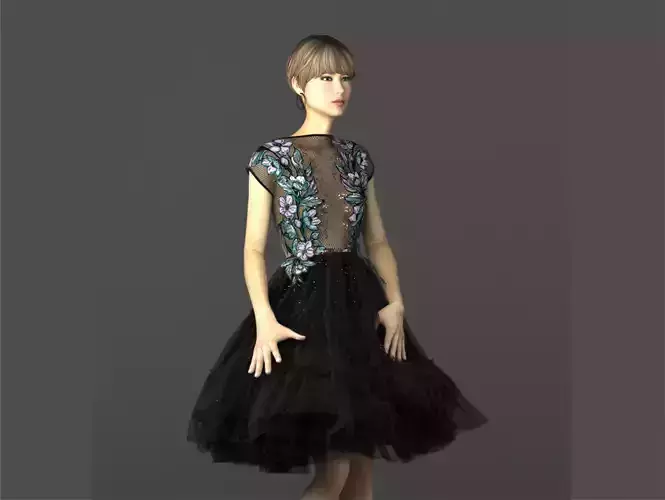 3D Dress in 3DS MAX and Marvelous Designer and Clo3d with Vray