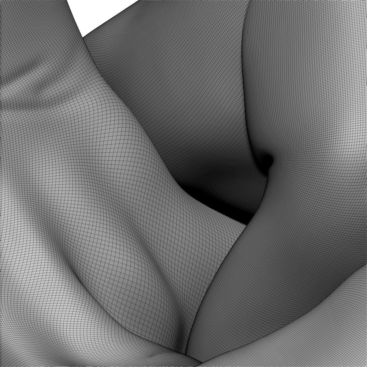 Hard rock hand gesture male 3D print model_12