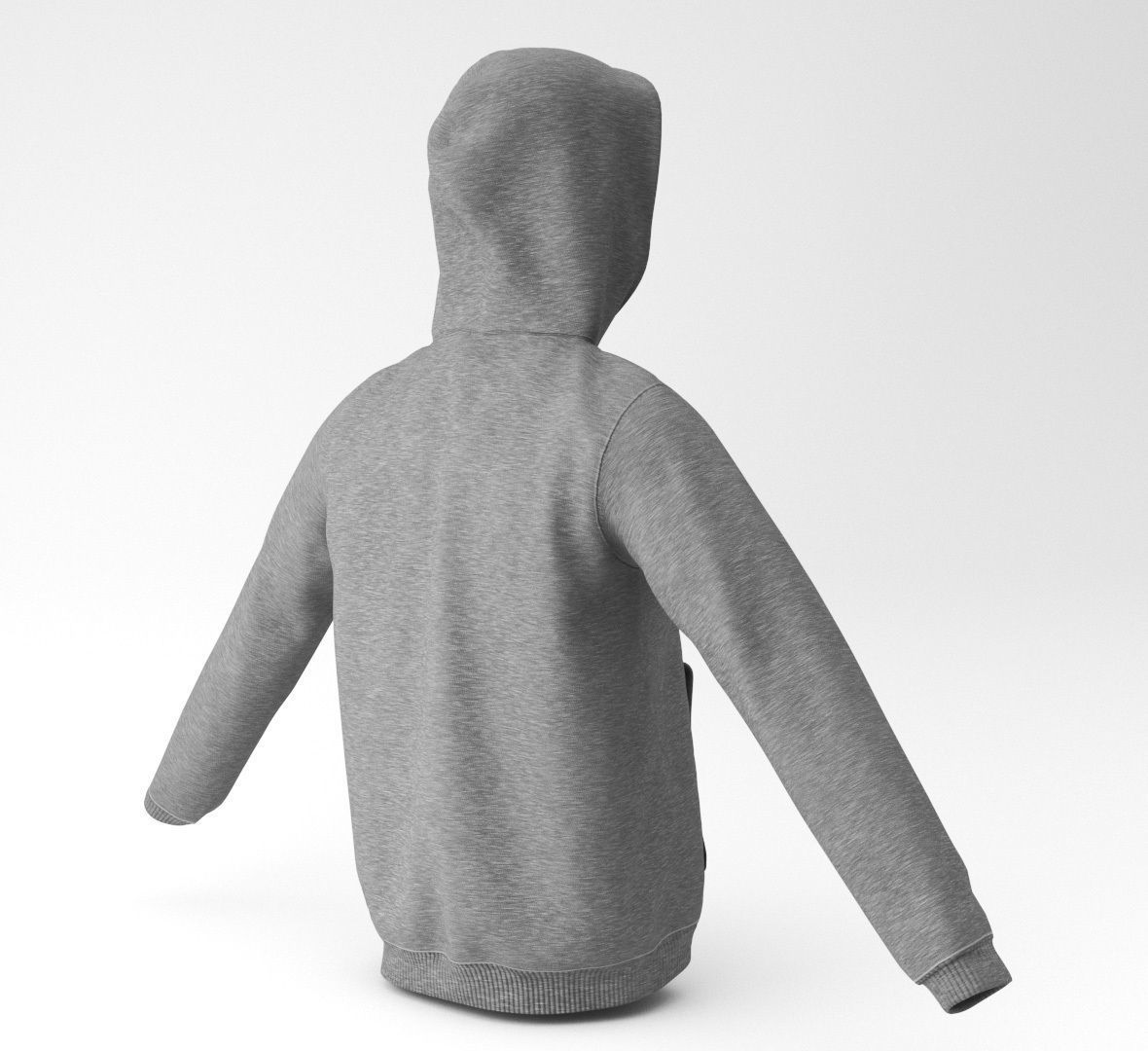 sweat hoodie 3D model_4