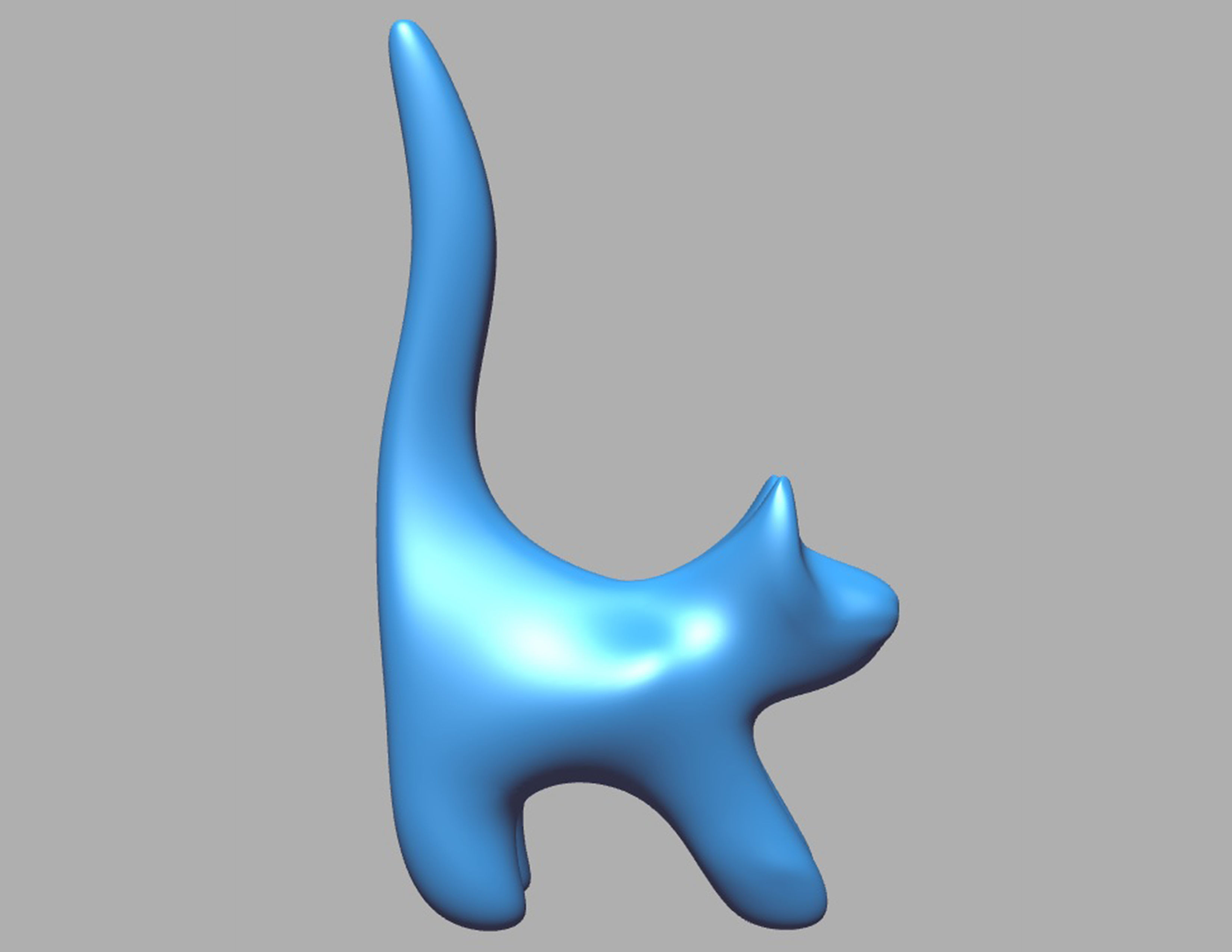 Cat figure Free 3D model_1
