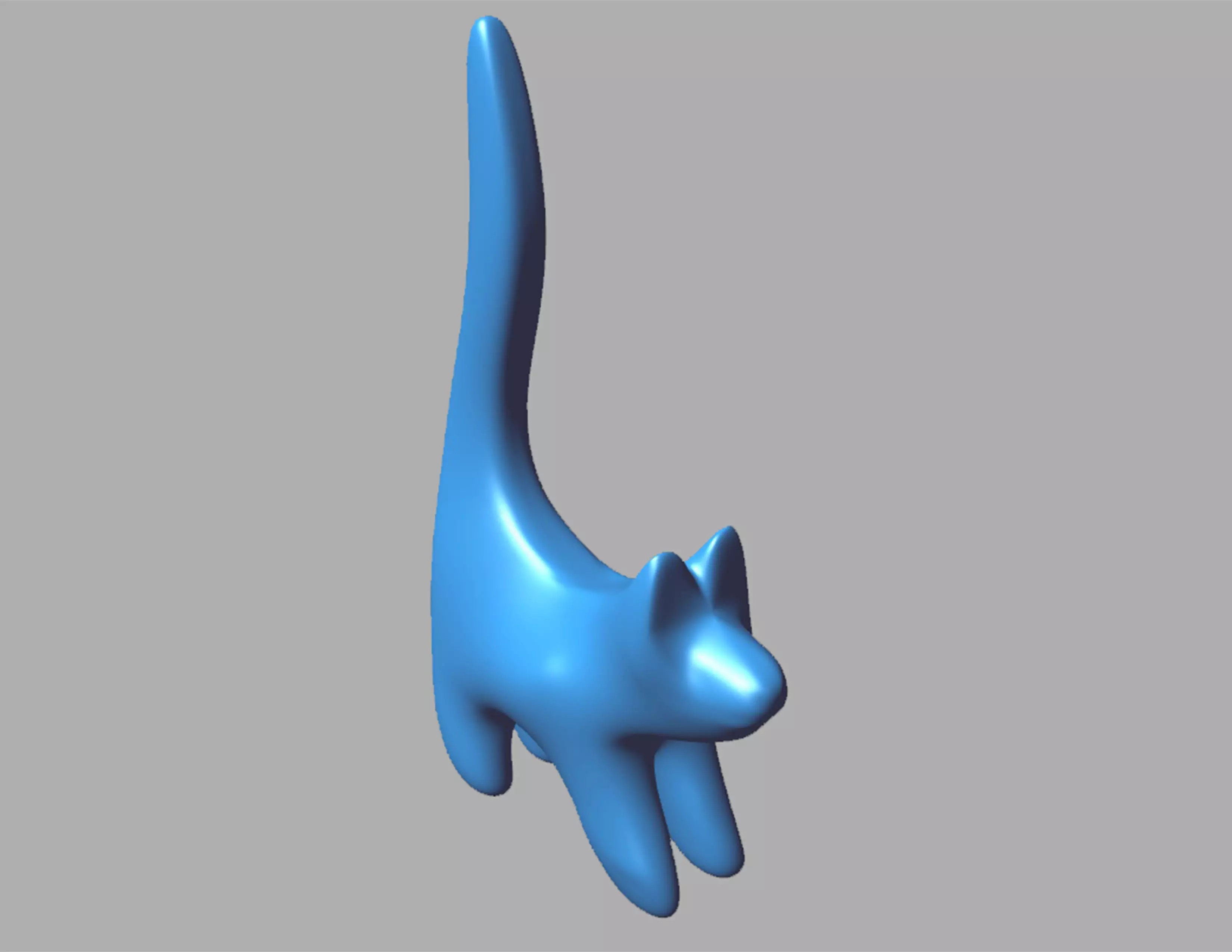 Cat figure Free 3D model_0