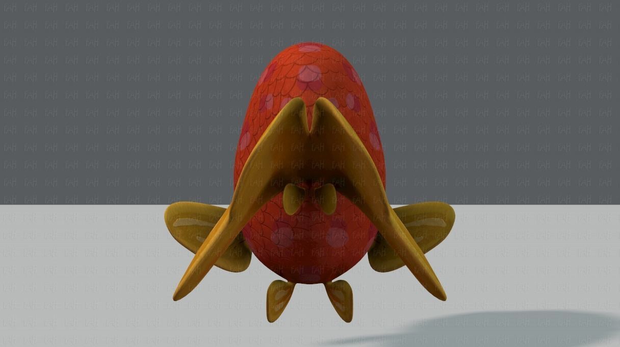 Fish V03 Low-poly 3D model_5