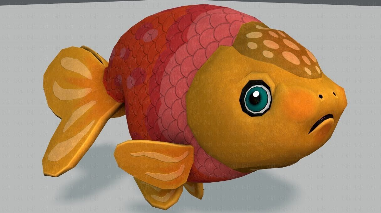 Fish V03 Low-poly 3D model_35