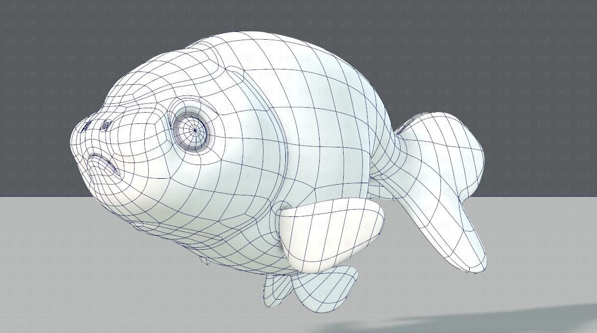 Fish V03 Low-poly 3D model_16