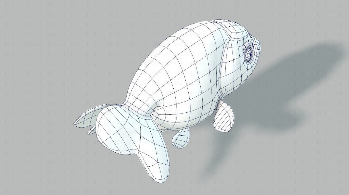 Fish V03 Low-poly 3D model_28