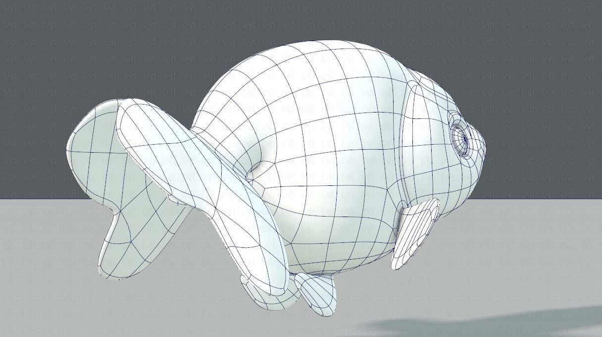 Fish V03 Low-poly 3D model_12