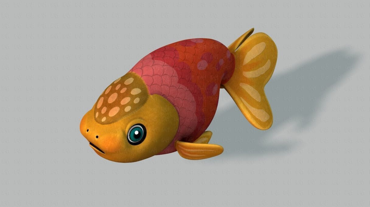 Fish V03 Low-poly 3D model_24