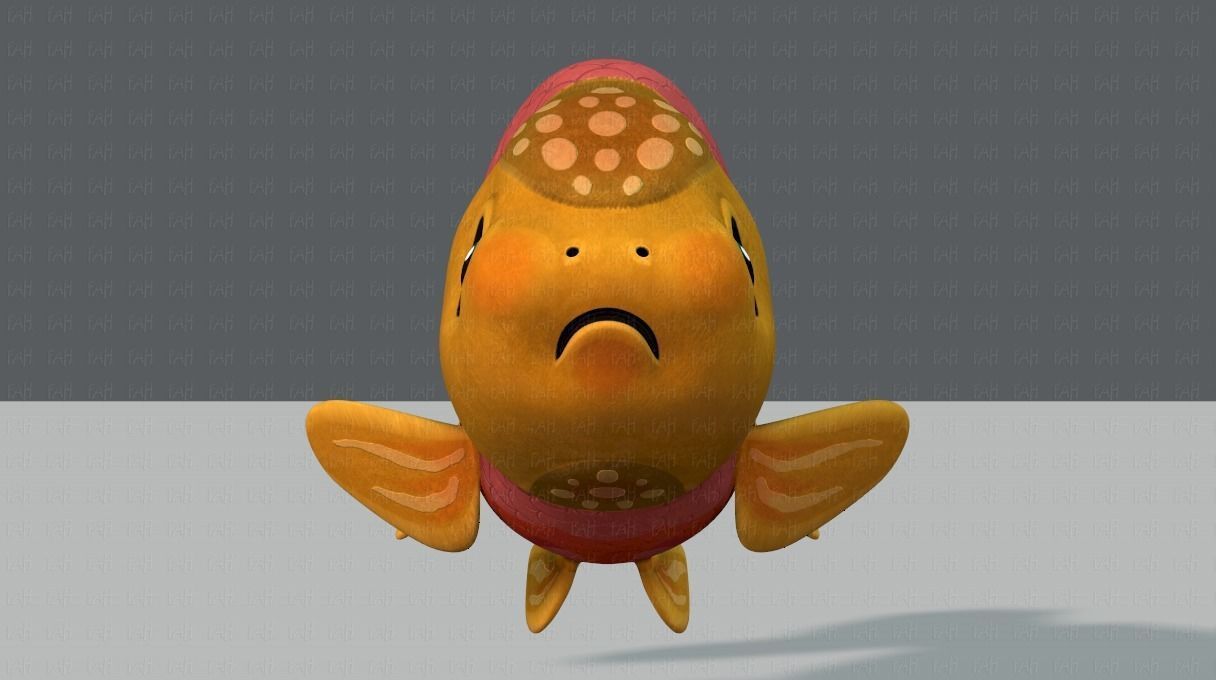 Fish V03 Low-poly 3D model_1