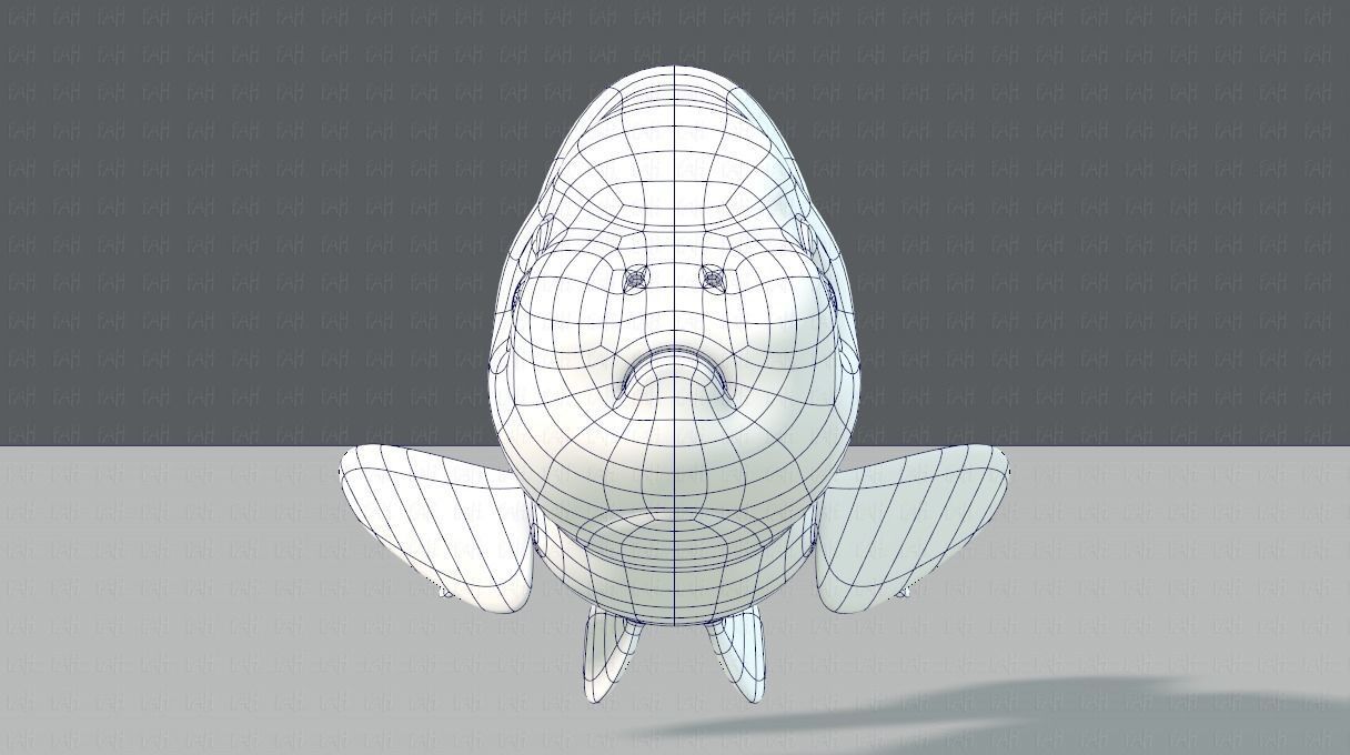 Fish V03 Low-poly 3D model_9