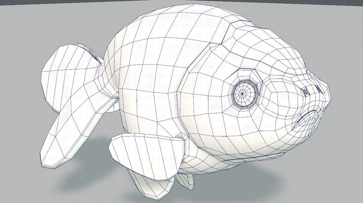 Fish V03 Low-poly 3D model_36